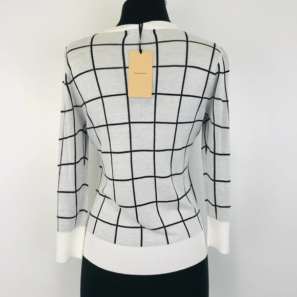 NWT Halogen Ivory Button Up Cardigan Sweater XSP - Picture 6 of 9